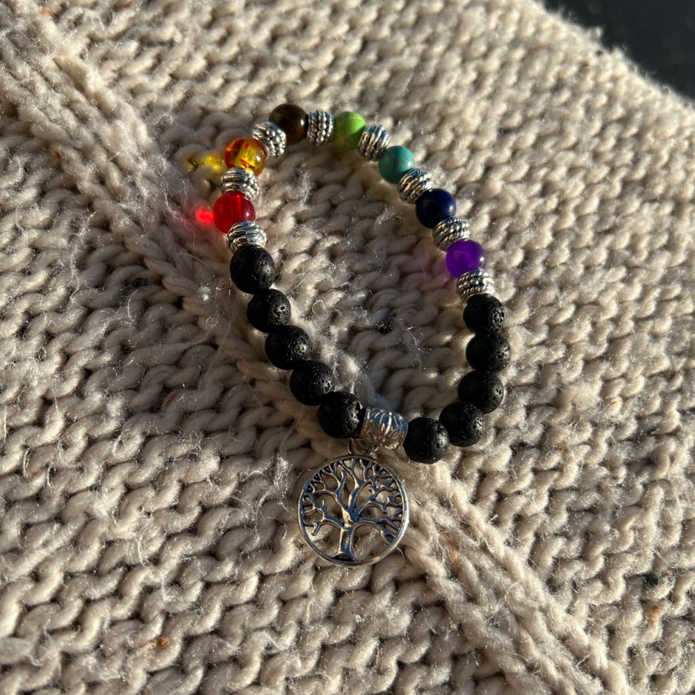 7 Stone Spiritual Chakra Bracelet